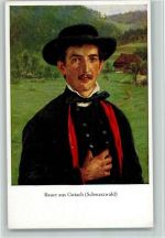 Serie VIII Nr. 1 - Trachten - Bauer aus Gutach, gute Erhaltung - sehr gute Erhaltung Hasemann
