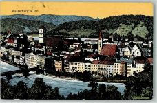 83512 W8090 Wasserburg a. Inn 1910 Künstlerkarte