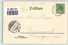 99894 O5804 Friedrichroda 1898 - Bäuerin Tracht Enten Wasserrad