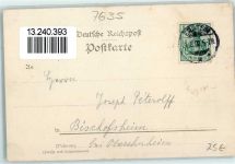 77963 W7635 Ottenheim , Schwarzw 1902 - Rheinbrücke Gasthaus