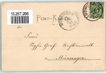 71634 W7140 Ludwigsburg , Württ 1898 - Deutsche Sängerkarte Schwäbisches Liederfest Lied v. Franz Mair Junge Frau mit Rosenzweig