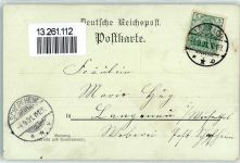 79539 W7850 Lörrach 1901 Lithographie Schulhaus Springbrunnen Margräfler Tracht Röttler Schloß