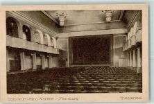 24937 W2390 Flensburg Karte beschädigt Colosseum Kino Variete Theatersaal