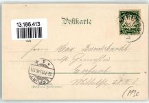 82319 W8130 Starnberg 1900 Lithographie / Mondschein Dampfer Seerose