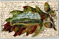 61231 W6350 Bad Nauheim 1904 Prägedruck Lithographie