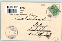 61231 W6350 Bad Nauheim 1904 Prägedruck Lithographie