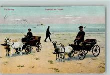 26548 W2982 Norderney 1910 - Ziegenfahrt am Strande