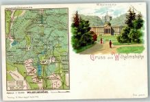34117 W3500 Wilhelmshöhe Lithographie Lageplan