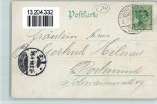Düppel 1904 Lithographie Gruss aus - Dorf mit Mühle AK