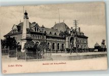 65183 W6200 Wiesbaden - Bahnhof Kriegerdenkmal Kutsche Kastel Mainz