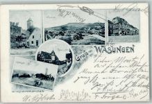 98634 O6104 Wasungen 1901 - Rathaus Damenstift Burgruine Maienluft