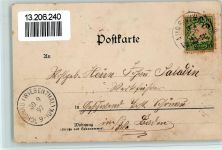 W8900 Augsburg , Bay Gruss aus - Verlag Moch & Stein Nr. 630 AK Kaserne 1897 Lithographie