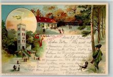 01904 O8505 Neukirch ,Lausitz 1901 Gebrauchsspuren Lithographie Bergbaude Valtenberg