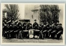 01945 O7801 Senftenberg Foto AK Niederl. Sängerbund Orchester Blasinstumente Trommeln