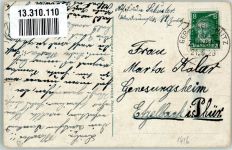 07545 O6500 Zwötzen 1928 Gebrauchsspuren Schützenhaus Schule Dorfkirche Bahnpost Gera- Zug 2121