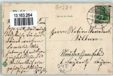 61231 W6350 Bad Nauheim 1906 Lithographie Kurbrunnen Kurhaus Bad Nauheim