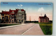 46045 W4200 Sterkrade 1924 Gebrauchsspuren Josephstraße u. Gymnasium