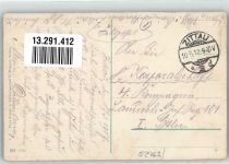 02763 O8800 Zittau 1917 Gebrauchsspuren Bahnhofstraße Hotel Hütter Straßenbahn