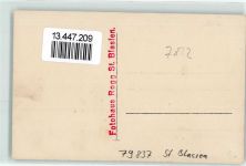 79837 W7822 St. Blasien Privatfoto AK Pokale Gemälde Ort handschriftlich