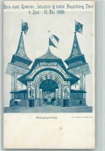 Thun Bern Gewerbeausstellung Landwirtschaftsausstellung 1899 Architektur Gewerbeausstellung