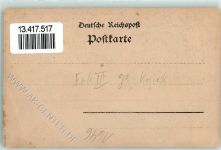 Älteste gedrucke Ansichtskarte der Welt Vorläufer 1899 Karte beschädigt