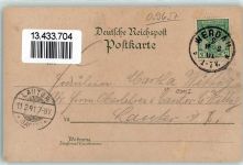 08412 O9627 Leubnitz , Sachs 1901 Lithographie Gasthaus Bes P. Preil