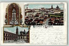 60025 Loreto 1900 Lithographie Chiesa della S. Casa