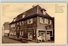 67454 W6733 Haßloch , Pfalz - Cafe-Bäckerei Klingert Emailleschilder