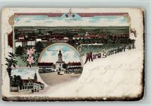 2340 Maria Enzersdorf Lithographie Gruss aus - Wallfahrtsort - Villa Tirka AK Verlag Schwidernoch - Einknick oben , Eckknick