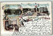 65307 W6208 Bad Schwalbach 1897 Lithographie Weiher Trinkhalle Königl. Badehaus Moorbad Badehaus zum Lindenbrunnen