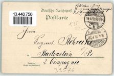 39576 O3500 Stendal 1899 Lithographie Bürgerpark Kirche Fabrik Wappen Gruss Blumen