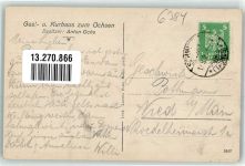 61389 W6384 Schmitten , Taunus - Gasthaus Kurhaus zum Ochsen Kirche