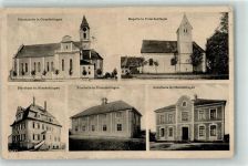 88451 W7951 Oberdettingen an der Iller - Pfarrkirche Kapelle Turnhalle Schulhaus