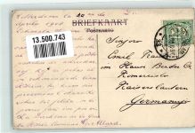 3001 Rotterdam 1908 Lithographie Grand Hotel Coomans
