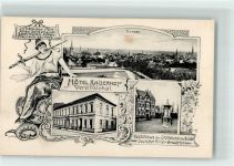 41747 W4060 Viersen Foto AK Hotel Kaiserhof Geschäftshaus d. Sterbekasse d. Bundes Deutscher Militär Anwärten