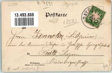 W8580 Bayreuth Künstlerheim Cafe Sammet Wagnerkneipe mit Ludwig II AK Wagner, R. 1898