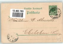 W6000 Frankfurt am Main Silvesternacht auf der Zeil Zwerg Winterlitho 1899