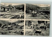 01768 O8245 Glashütte , Sachs 1927 Foto AK Unwetter-Katastrophe 8. - 9. 7. 1927 Zerstörungen am Bahnhof Zerstörte Eisenbahnwaggon