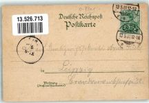 01796 O8301 Cotta b Pirna 1901 Lithographie Gasthaus Schoner Mühle Ort lt. Stempel