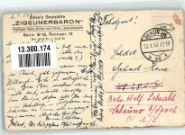 10115 W1000 Charlottenburg 1943 Foto AK Gasthaus Zigeunerbaron Nacht Reklame Feldpost WK II