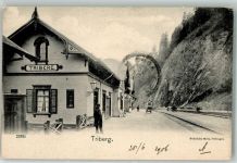 78098 W7740 Triberg im Schwarzwald - Bahnhof Hotelstempel