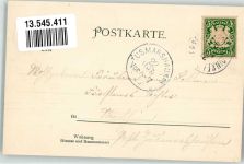 86424 W8901 Dinkelscherben 1900 Lithographie Eisenbahn Kirche