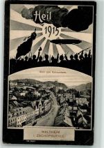 04736 O7305 Waldheim , Sachs 1915 - Waldheim Zschopautal Zeppelin