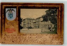 01877 O8500 Bischofswerda 1903 Passepartout Wappen Bahnhof