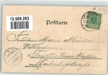 99628 O5232 Buttstädt 1899 Lithographie Kaiserl., Post Kriegerdenkmal Pferdekopf Sophienschule