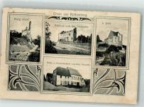 64757 W6121 Rothenberg , Odenw - Schloß - Burg einst und jetzt Gasthaus Greulich