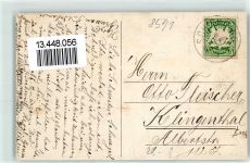 95691 W8591 Hohenberg a d Eger 1909 Gebrauchsspuren Marktplatz Schloss Porzellan Fabrik