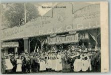 30159 W3000 Hannover 1905 Foto AK Schützenfest Hannover Festgelände Festzelt Das Krokodil Besucher