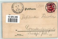 10115 W1000 Charlottenburg 1904 Gebrauchsspuren Prägedruck Wendeborn's Weinstuben Sektflasche