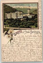 38667 W3388 Bad Harzburg 1898 Lithographie Actien-Hotel